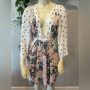 Free people, Tallulah floral printed mini dress size S